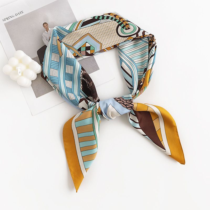 Elegant Silk Scarf Spring Matching Shirt Elegant Silk Scarf Spring Matching Shirt